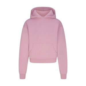 SKIMS Pink Cotton Fleece Sweater